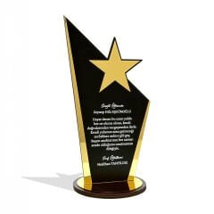 Kişiye Özel Plaket - Ahşap Plaket - Mezuniyet Hatırası - Okul Plaketi - 20cm x 12cm - Siyah PLKT1001S