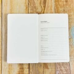 Kişiye Özel İsimli Beyaz Ajanda Not Defteri ve Kalem Seti 2413W03