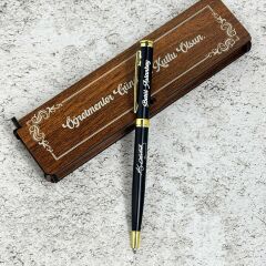 Atatürk İmzalı İsme Özel Tasarım Metal Tükenmez Kalem - Öğretmenler Günü Hediyesi