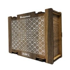 Parabox - 10.000tl Kumbara - Ahşap Para Biriktirme Hedef Kutusu - Hediyelik Ürünler