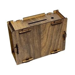 Parabox - 10.000tl Kumbara - Ahşap Para Biriktirme Hedef Kutusu - Hediyelik Ürünler