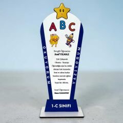 Kişiye Özel Artık Okuyorum Ahşap Plaket – Okuma Bayramı & Okuma-Yazmaya Başlama Hediyesi (UV Baskı, MDF)