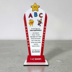 Kişiye Özel Artık Okuyorum Ahşap Plaket – Okuma Bayramı & Okuma-Yazmaya Başlama Hediyesi (UV Baskı, MDF)