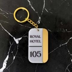 Otel Anahtarlık, Kişiselleştirilebilir, Otel, Pansiyon, Yurt, Butik Otel, Bungalov